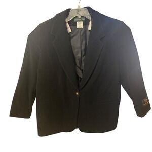 Studio 205 Woman Black Wool Cashmere Blend Blazer‎ Jacket Women's Plus Size 20W